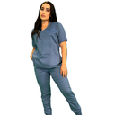 zittro Filipina Médica Lycra Mujer Azul Acero M80202-444