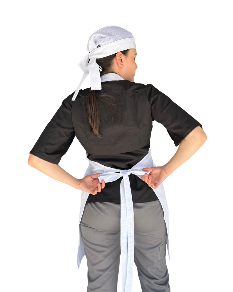 zittro Mandil delantal chef franja Blanco. R92302-100 UNI