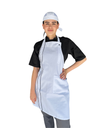 zittro Mandil Delantal Chef Unisex Franja Blanco