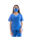 zittro Filipina Médica Clororresistente Mujer Azul Rey