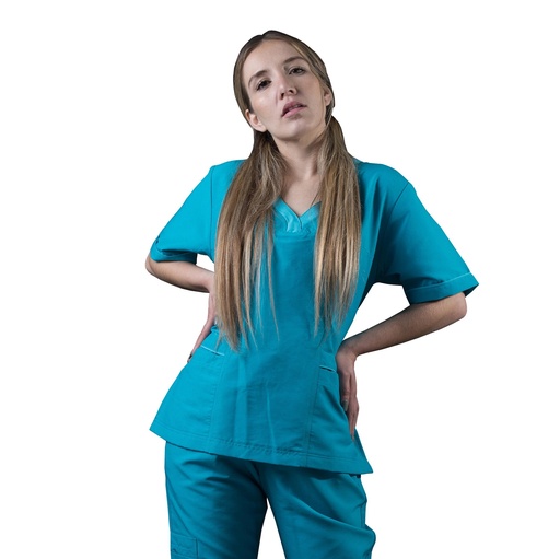 [M80201 330 ECH] zittro Filipina Médica Clororresistente Mujer Turquesa (ECH)