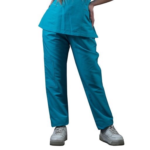 [M81201 330 ECH] zittro Pantalón Médico Clororresistente Recto Mujer Azul Turquesa (ECH)