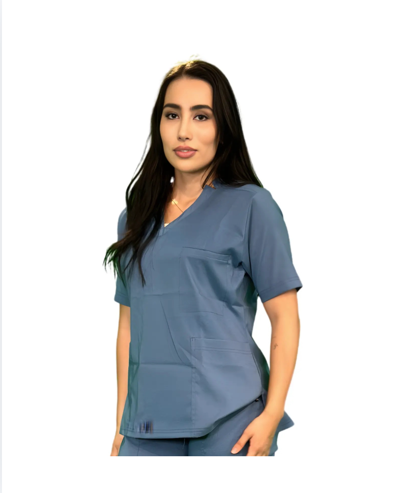 zittro Filipina Médica Lycra Mujer Azul Acero M80202-444