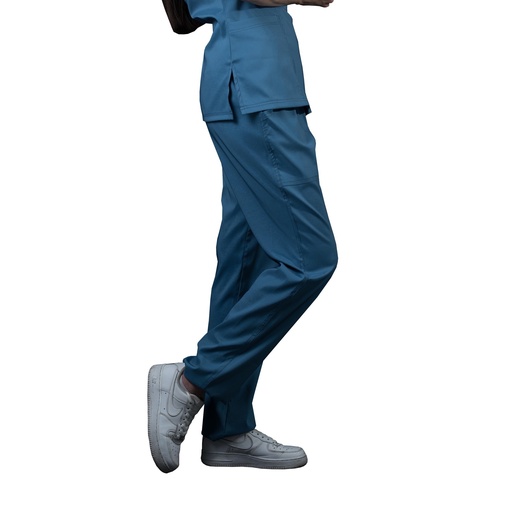 [M81202 444 ECH] zittro Pantalón Médico Stretch Recto Mujer Azul Acero (ECH)